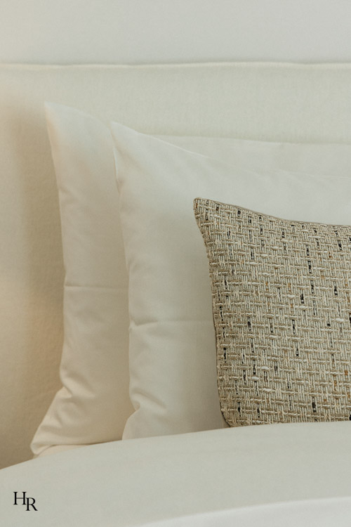 Textildetails im Schlafzimmer