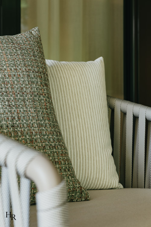 Detailaufnahme mit Kissen – Interior Design Hendrik Ritschel